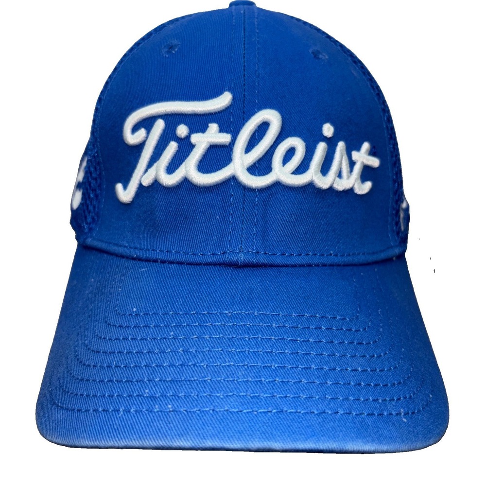 Titleist Pro V1 FootJoy FJ Blue Trucker Snapback Golf Hat - Adjustable Med/Lg